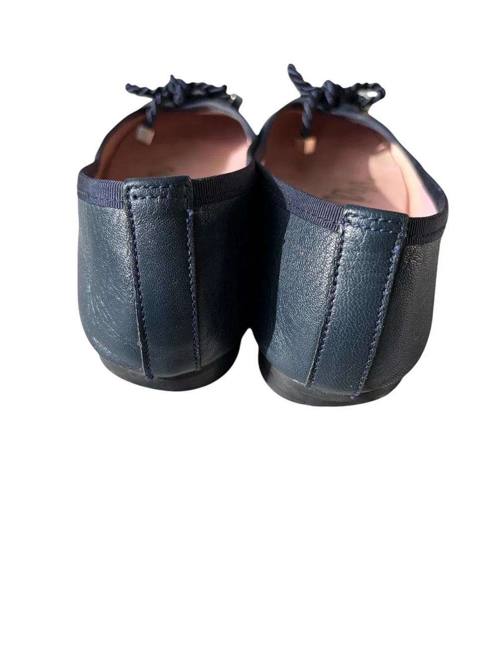 Callaghan navy leather ballet flat